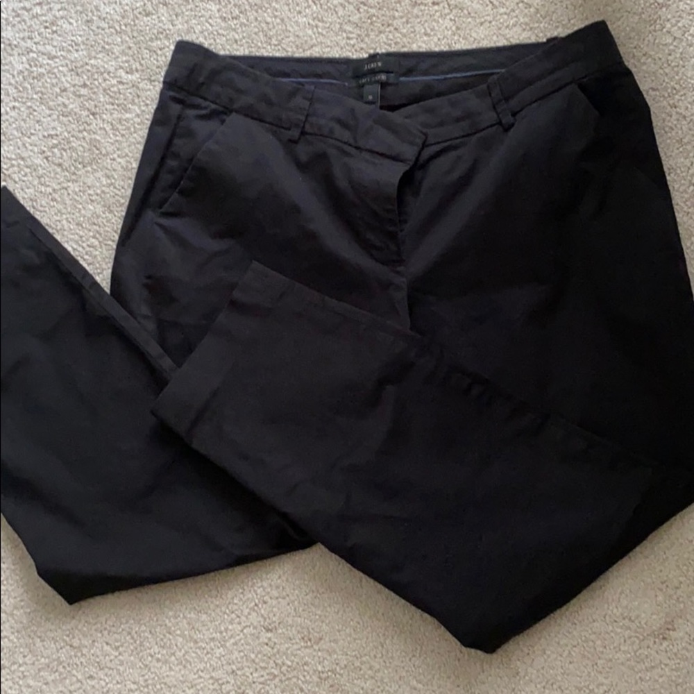 Jcrew cafe capri black pants